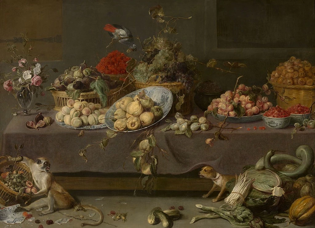 Natura morta con frutta, scimia e cane - Koninklijk Museum voor Schone Kunsten Antwerpen